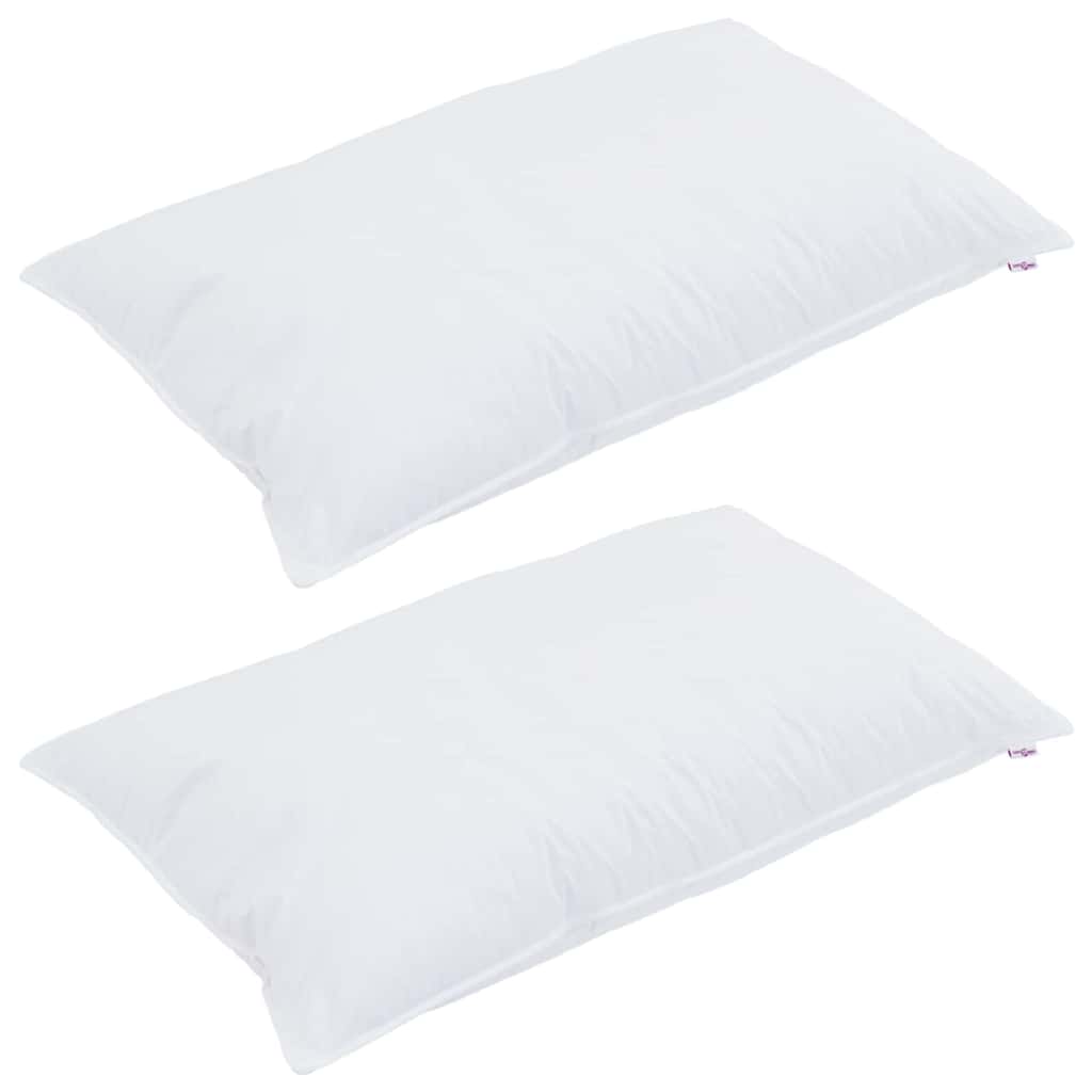 Cuscino 2 pz 40 x 80 cm Cotone Bianco