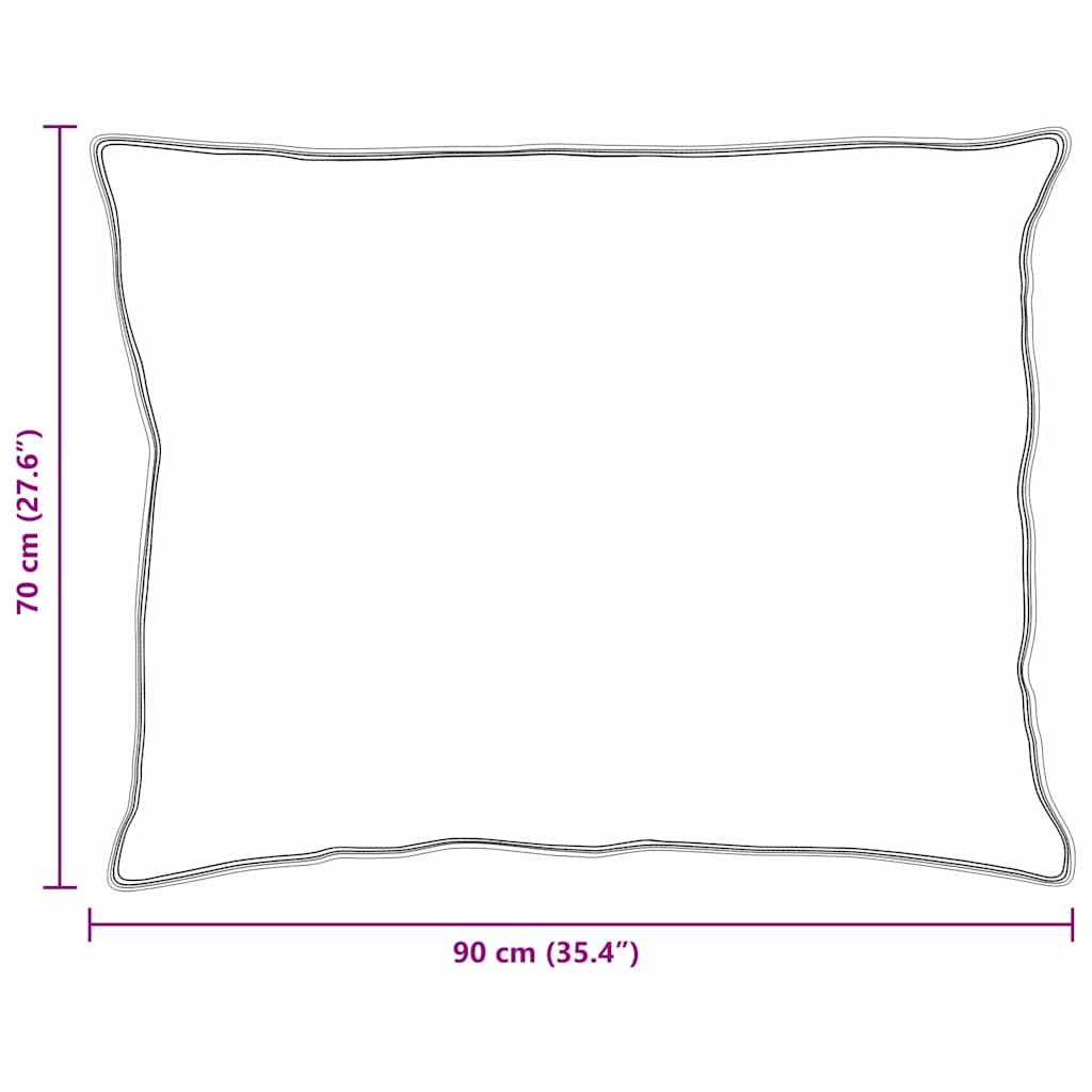 Cuscino 2 pz 70 x 90 cm Cotone Bianco