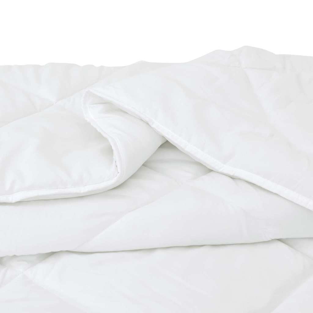 Piumino Letto Estivo 220 x 140 x 3 cm Estate Poliestere Bianco