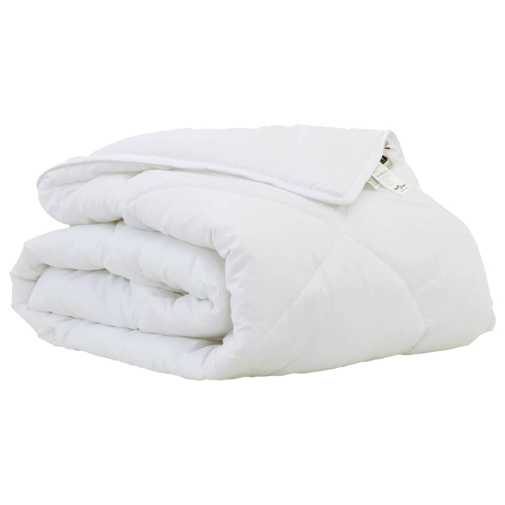 Piumino Letto Estivo 220 x 155 x 3 cm Estate Poliestere Bianco