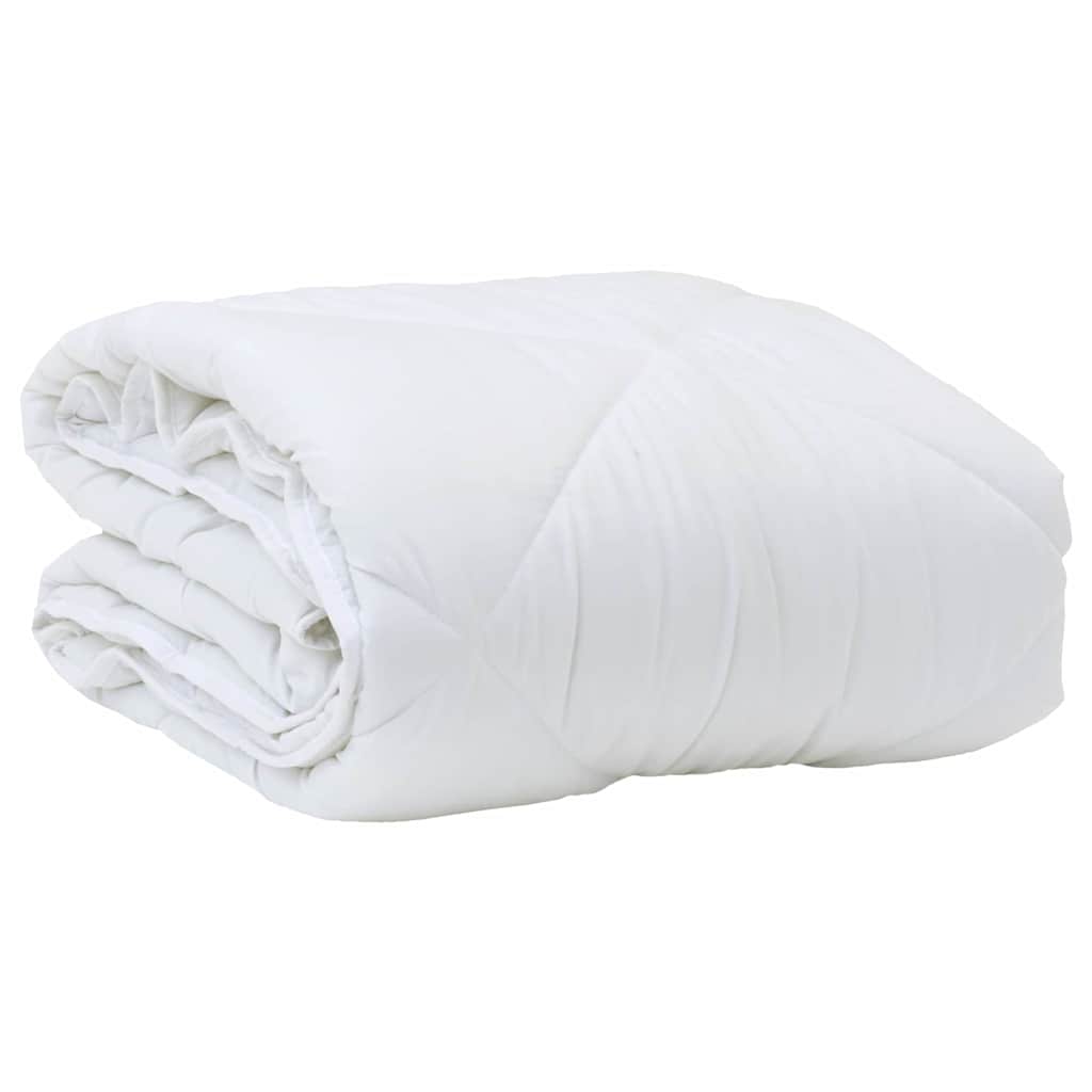 Piumino Letto Estivo 220 x 155 x 3 cm Estate Poliestere Bianco