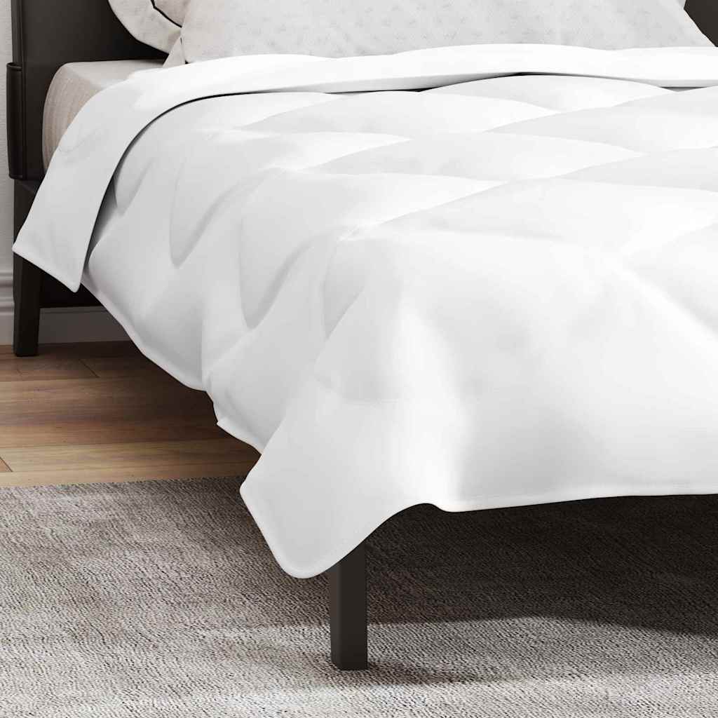 Piumino Letto Estivo 220 x 155 x 3 cm Estate Poliestere Bianco