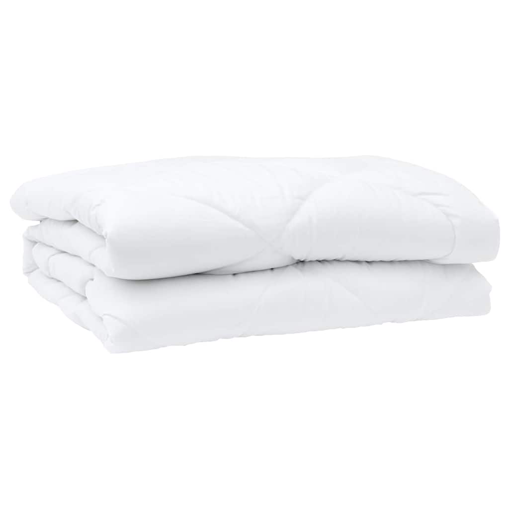 Piumino Letto Estivo 242 x 220 x 3 cm Estate Poliestere Bianco