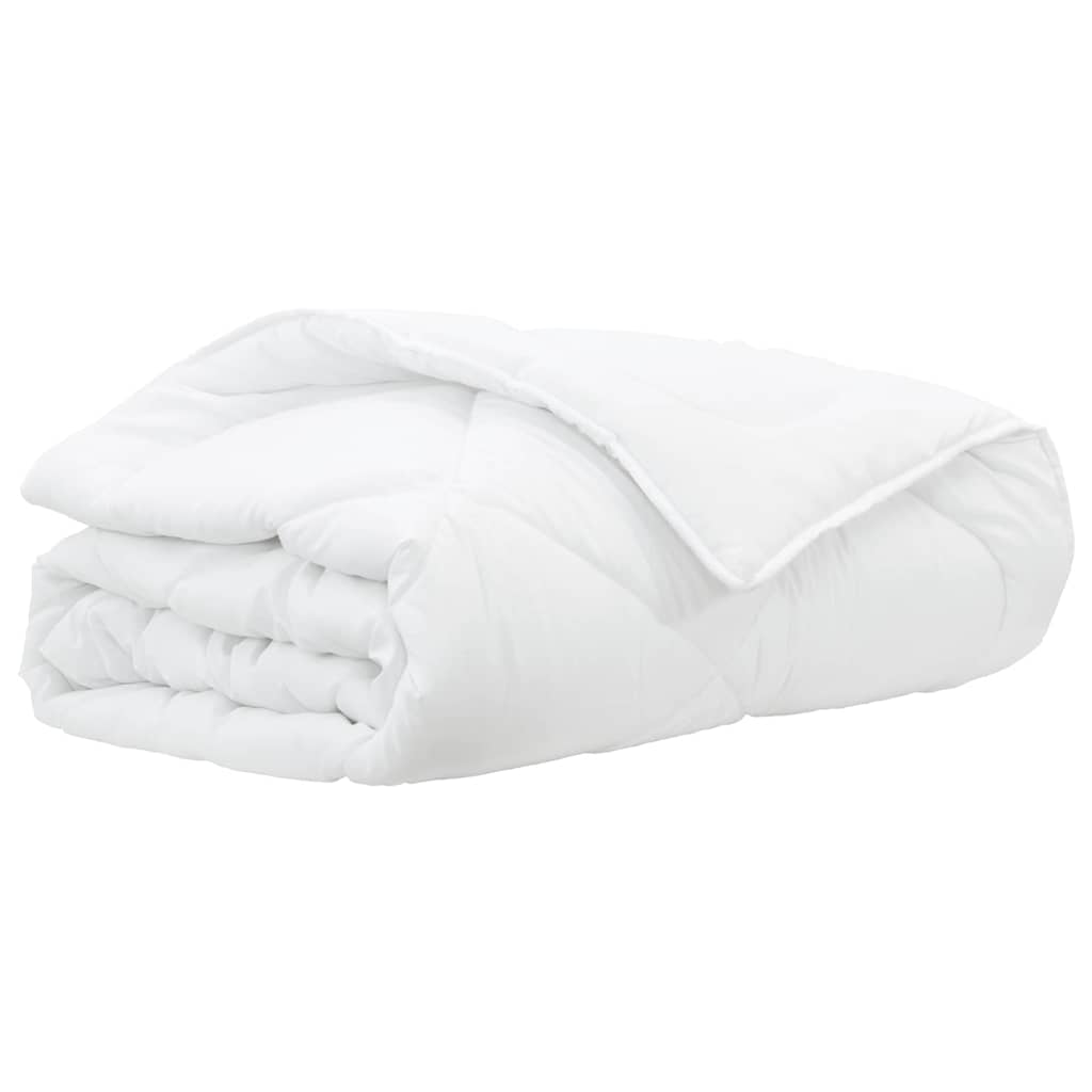 Piumino Letto Estivo 260 x 220 x 3 cm Estate Poliestere Bianco