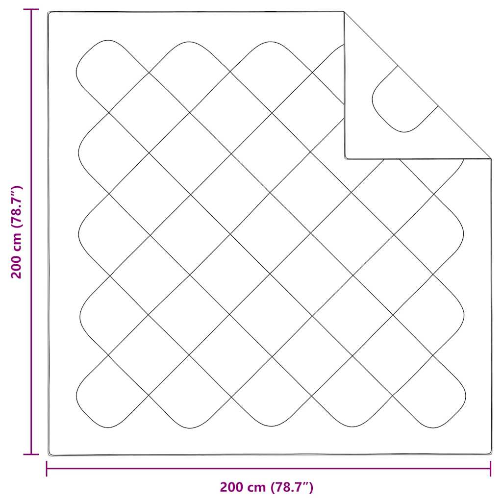 Piumone 200 x 200 x 3 cm No Poliestere Bianco Traspirante