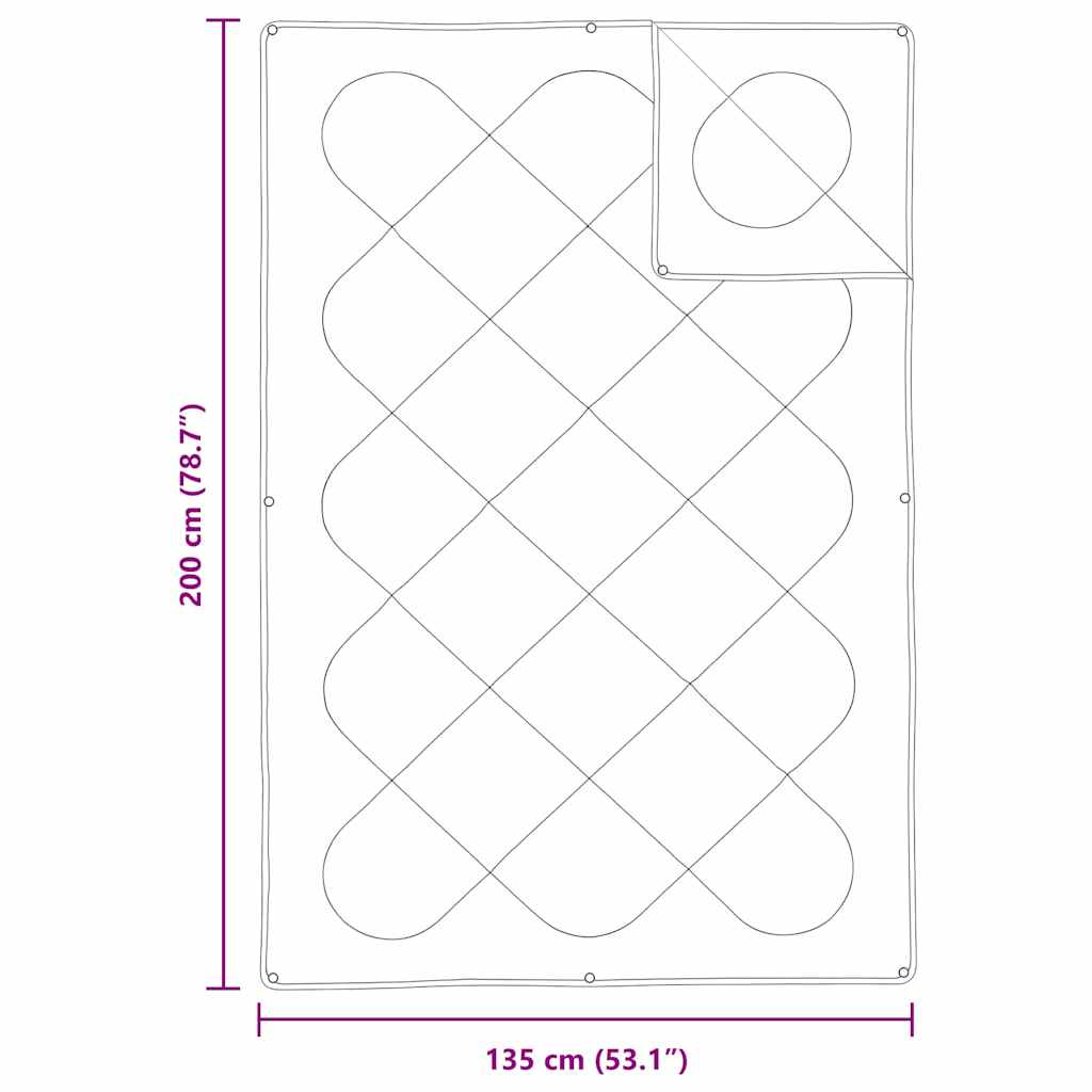 Piumone 2-in-1 135 x 200 cm Inverno Poliestere Bianco Traspirante