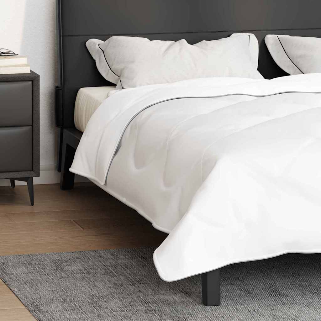Piumone 2-in-1 201 x 201 x 9 cm Inverno Poliestere Bianco