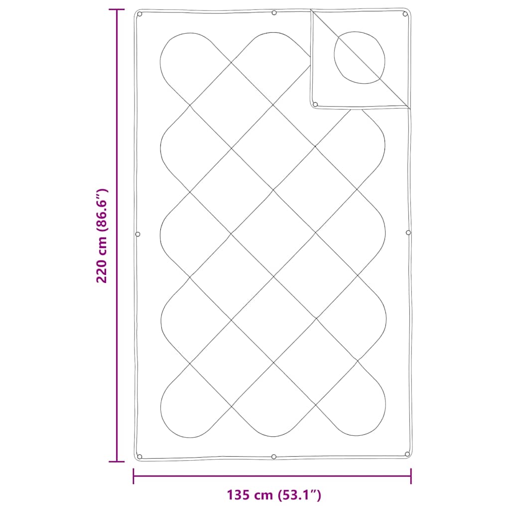 Piumone 2-in-1 220 x 135 x 8 cm Inverno Poliestere Bianco