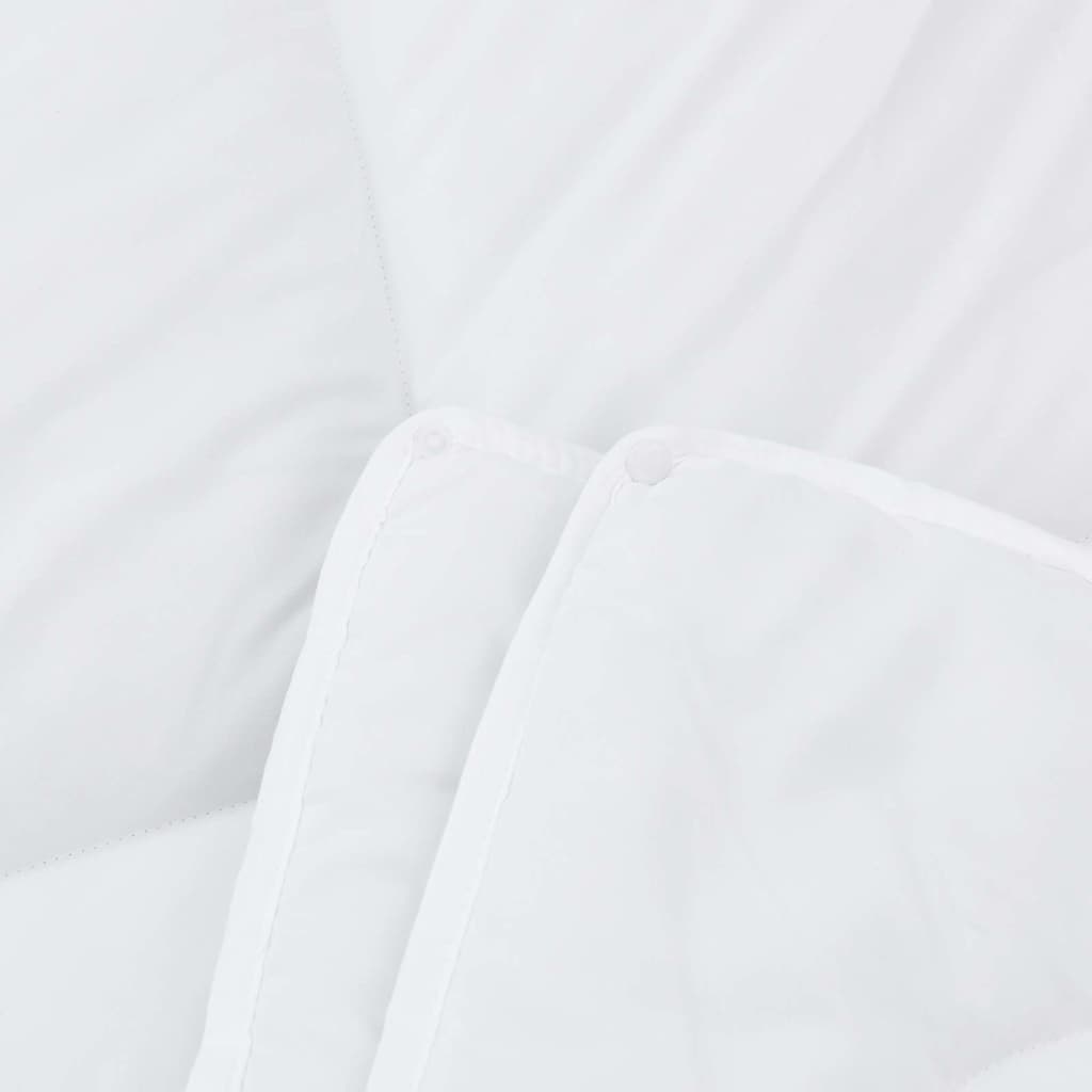 Piumone 2-in-1 220 x 200 x 10 cm Inverno Poliestere Bianco
