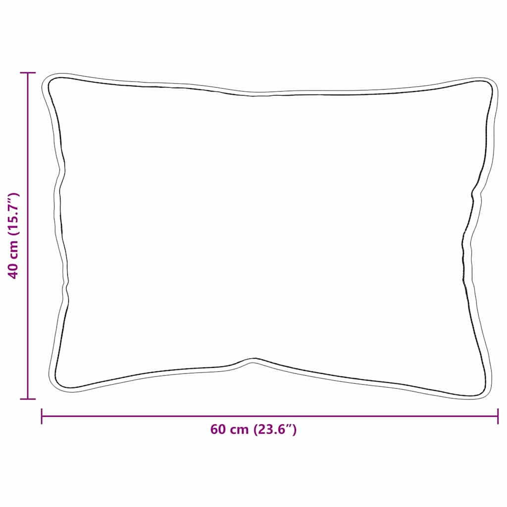 Cuscino 40 x 60 cm Poliestere Bianco