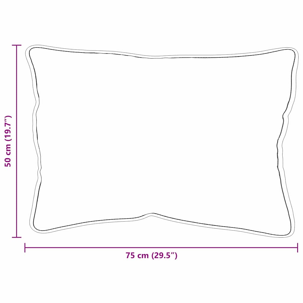 Cuscino 75 x 52 x 20 cm Poliestere Bianco