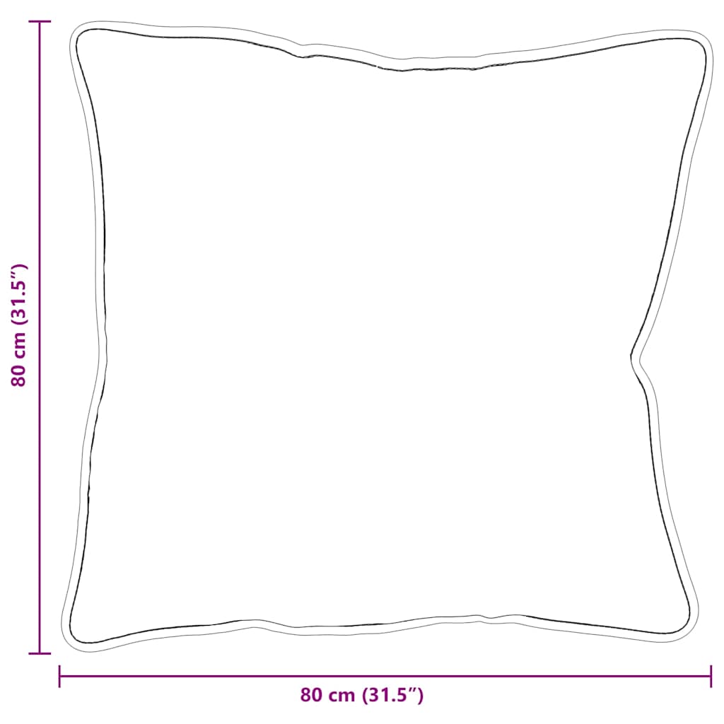Cuscino 81 x 81 x 40 cm Poliestere Bianco