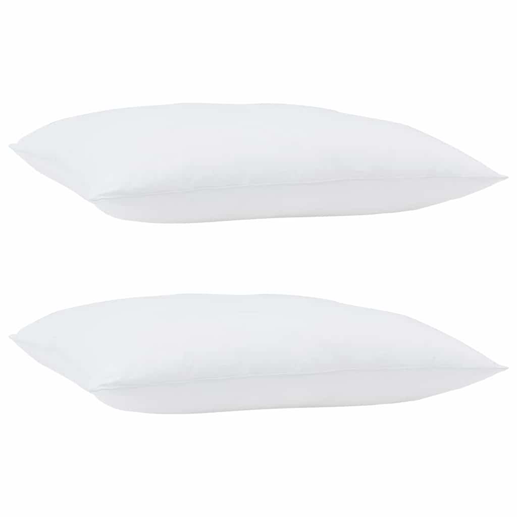Cuscino 2 pz 61 x 41 x 20 cm Poliestere Bianco