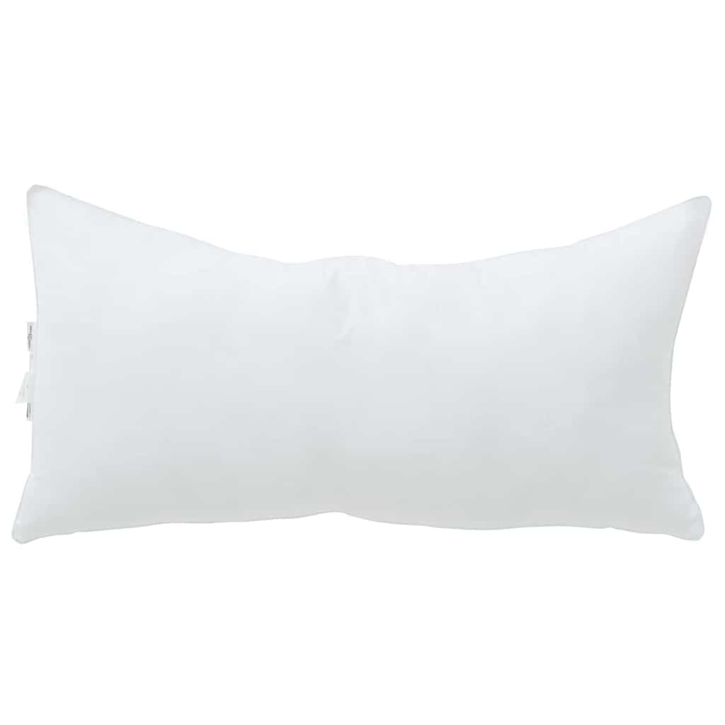 Cuscino 2 pz 80 x 40 x 20 cm Poliestere Bianco