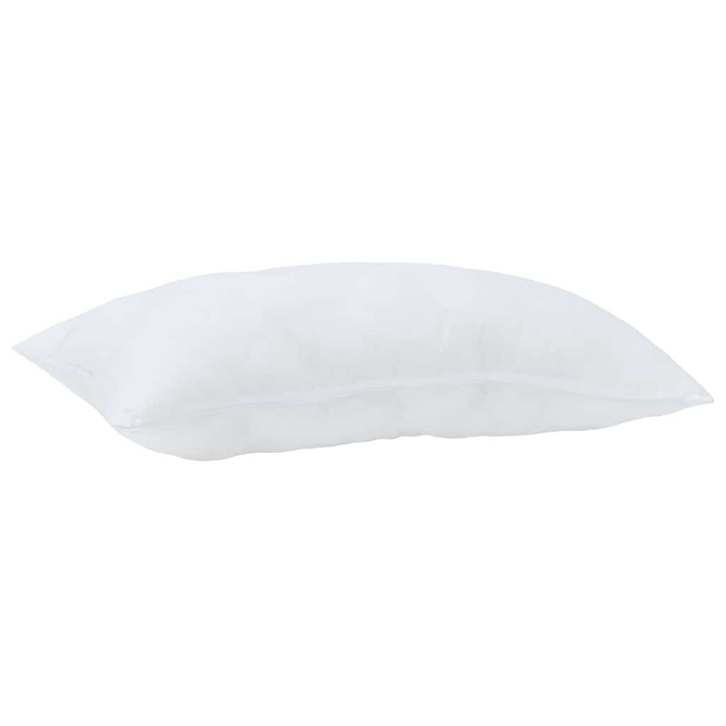 Cuscino 2 pz 80 x 40 x 20 cm Poliestere Bianco