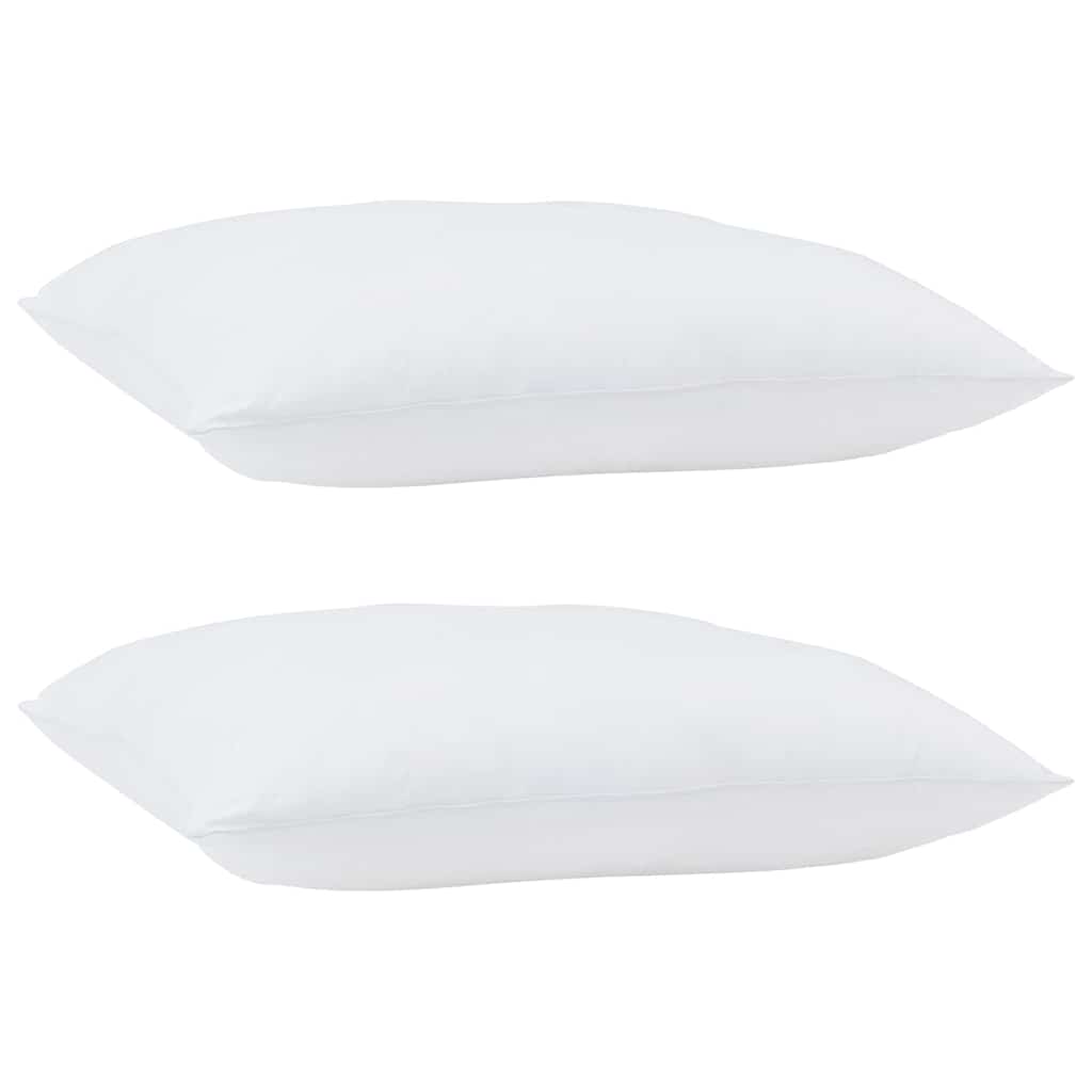 Cuscino 2 pz 60 x 60 x 20 cm Poliestere Bianco