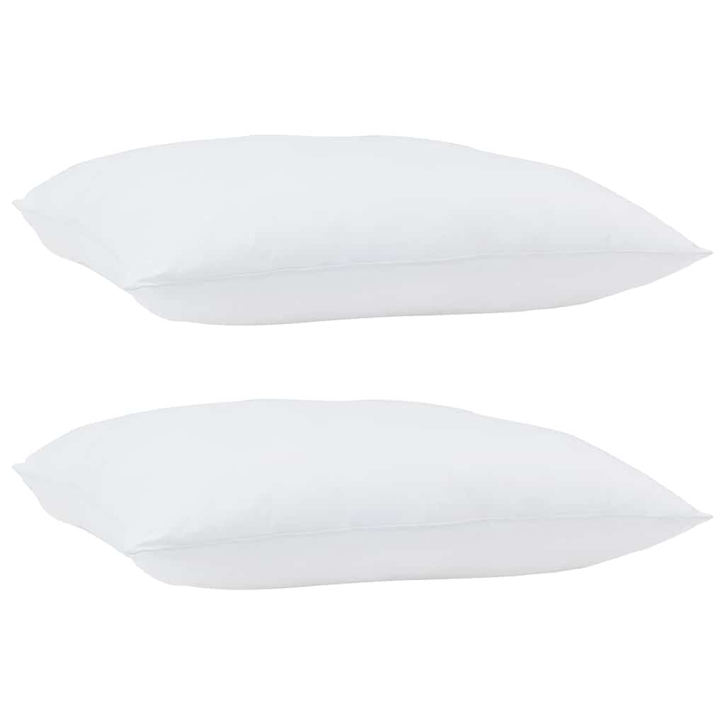 Cuscino 2 pz 70 x 60 x 20 cm Poliestere Bianco