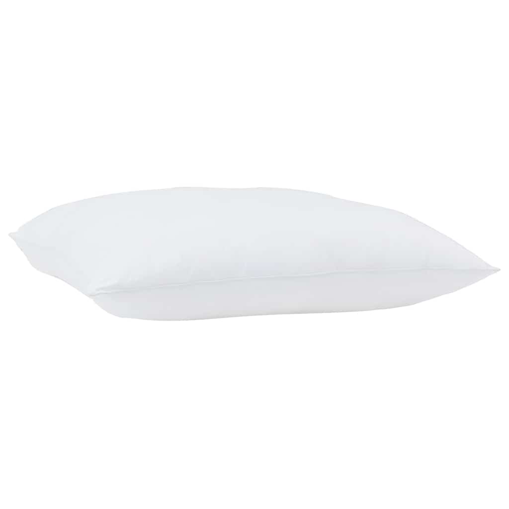 Cuscino 2 pz 70 x 60 x 20 cm Poliestere Bianco