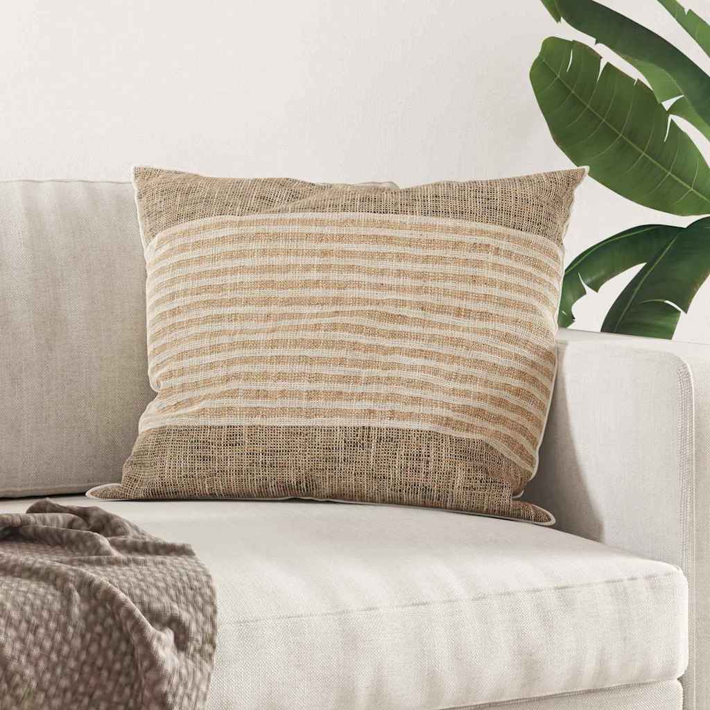 Cuscino 2 pz 80 x 60 x 20 cm Poliestere Bianco