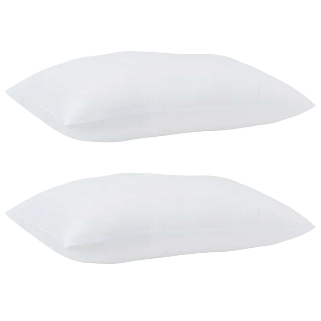 Cuscino 2 pz 51 x 31 x 20 cm Poliestere Bianco