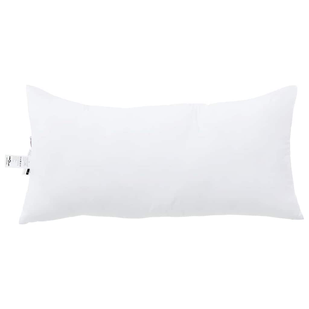 Cuscino 2 pz 81 x 42 x 20 cm Poliestere Bianco
