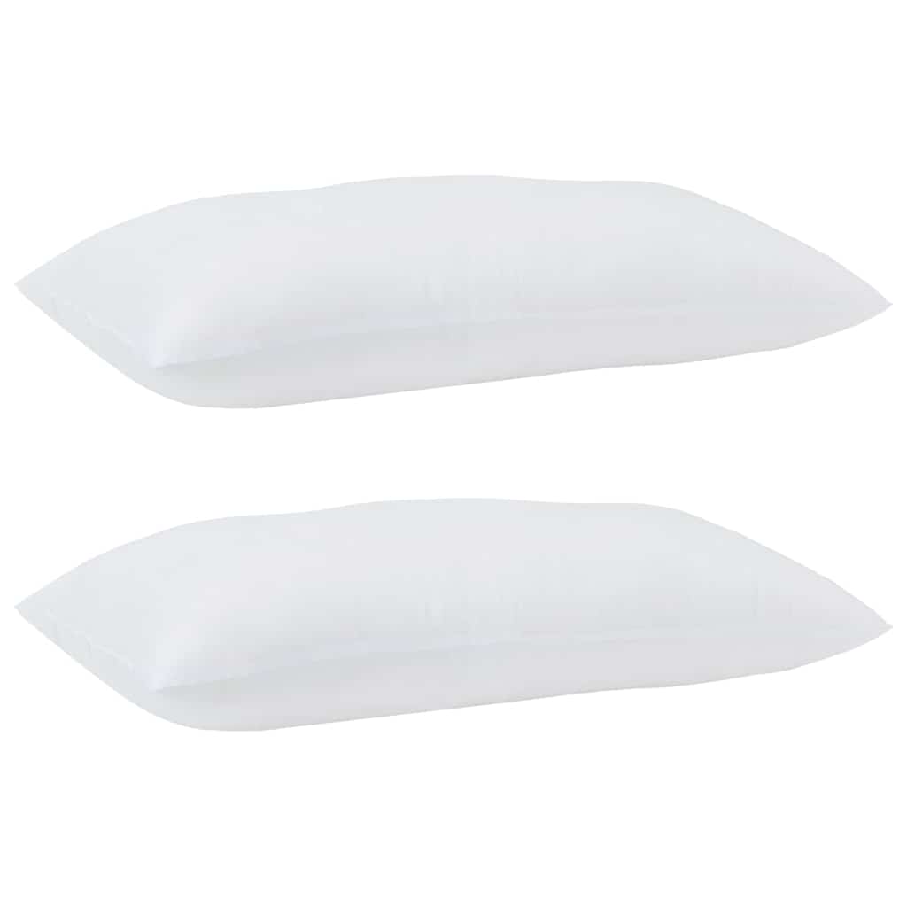 Cuscino 2 pz 81 x 42 x 20 cm Poliestere Bianco