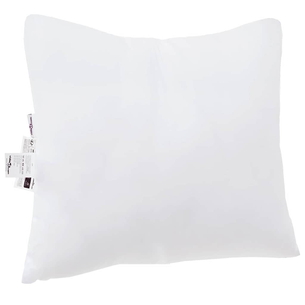 Cuscino 2 pz 51 x 50 x 20 cm Poliestere Bianco