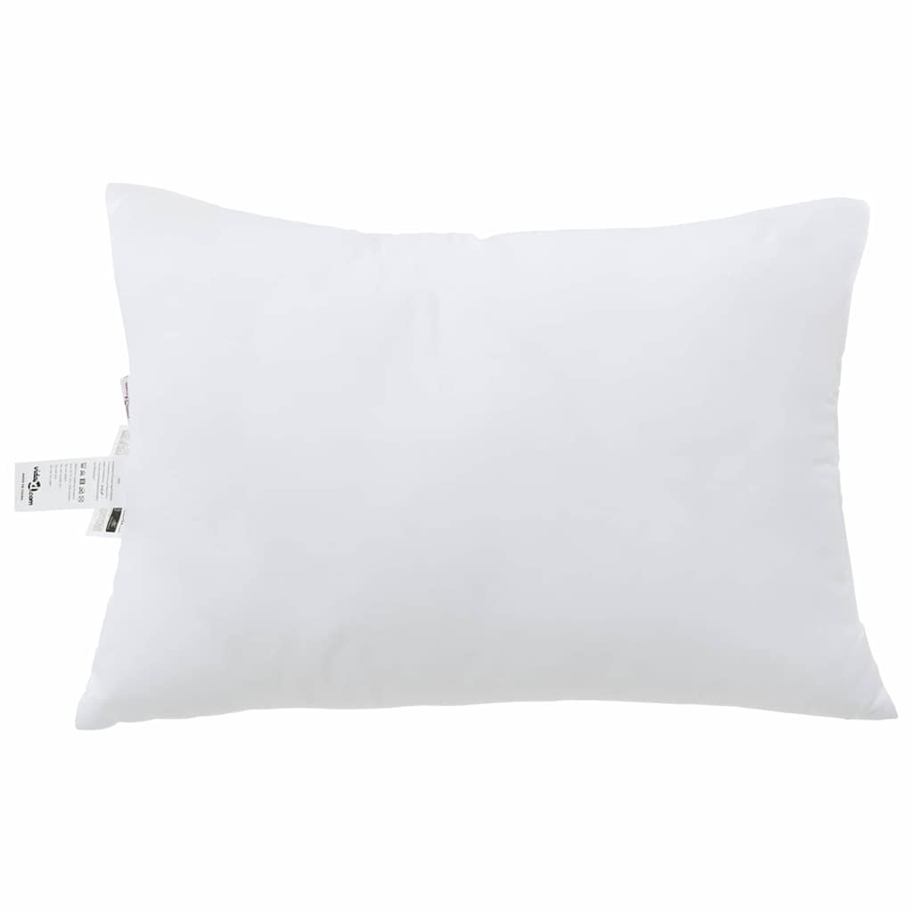 Cuscino 2 pz 90 x 70 x 20 cm Poliestere Bianco