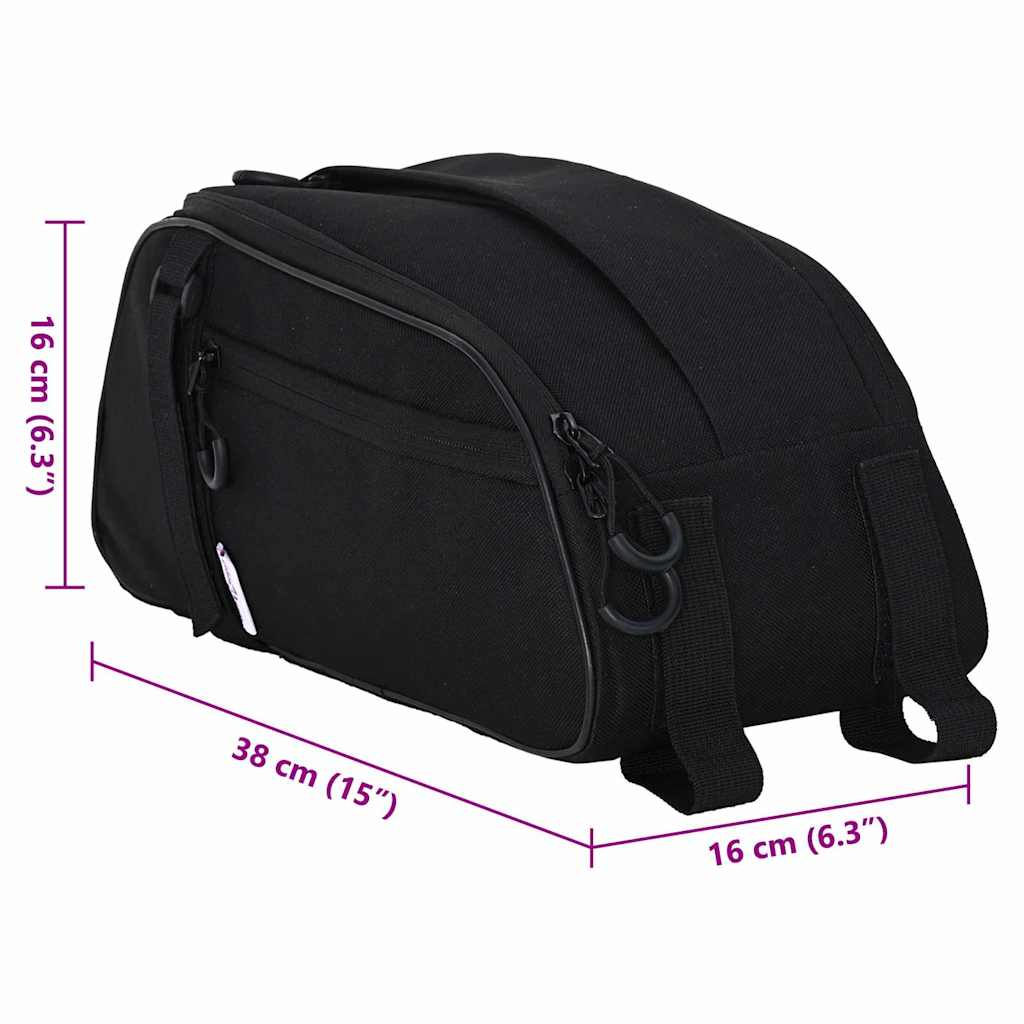 Borsa per biciclette Nero 38 x 16 x 16 cm Poliestere