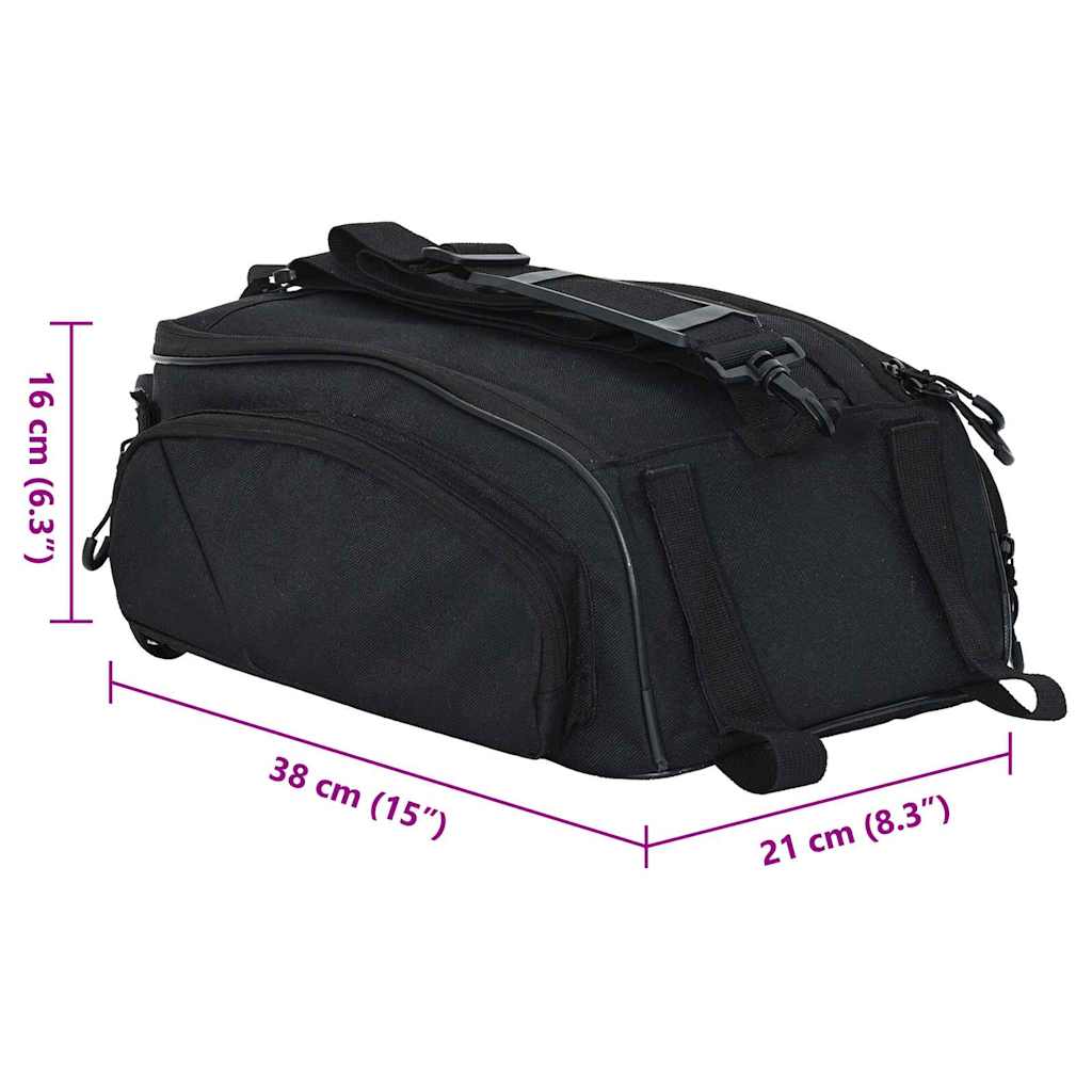 Borsa per biciclette Nero 38 x 21 x 16 cm Poliestere
