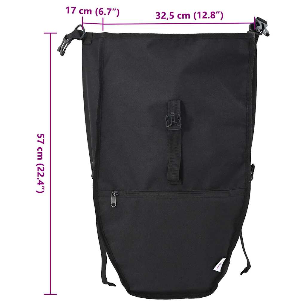 Borsa per biciclette Nero 32,5 x 17 x 57 cm Poliestere