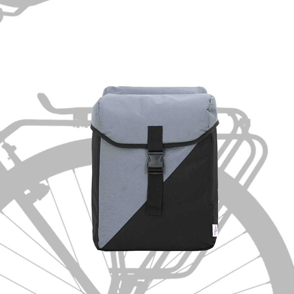 Borsa per biciclette Grigio e Nero 31,5 x 15,5 x 40 cm