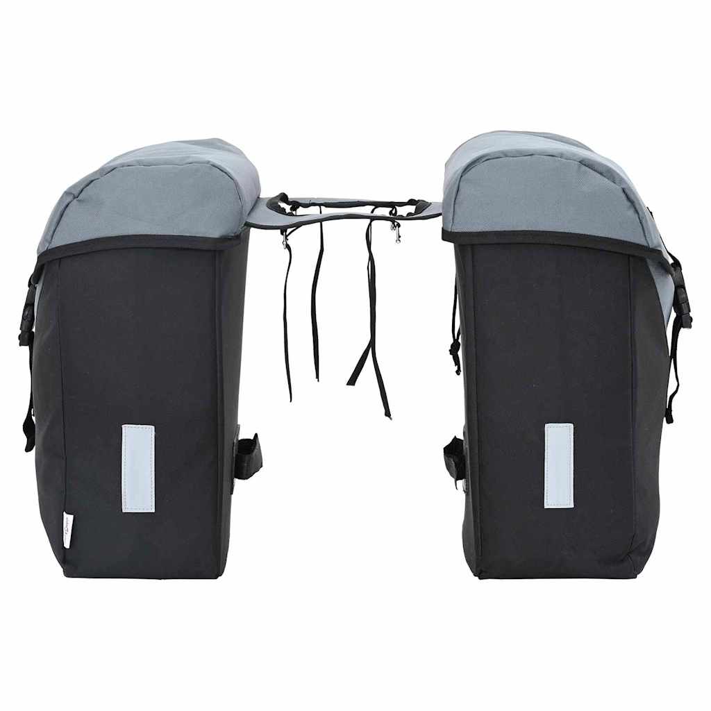 Borsa per biciclette Grigio e Nero 31,5 x 15,5 x 40 cm