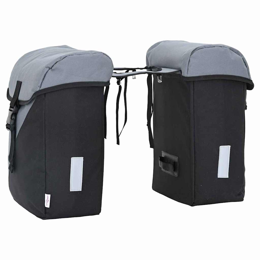 Borsa per biciclette Grigio e Nero 31,5 x 15,5 x 40 cm