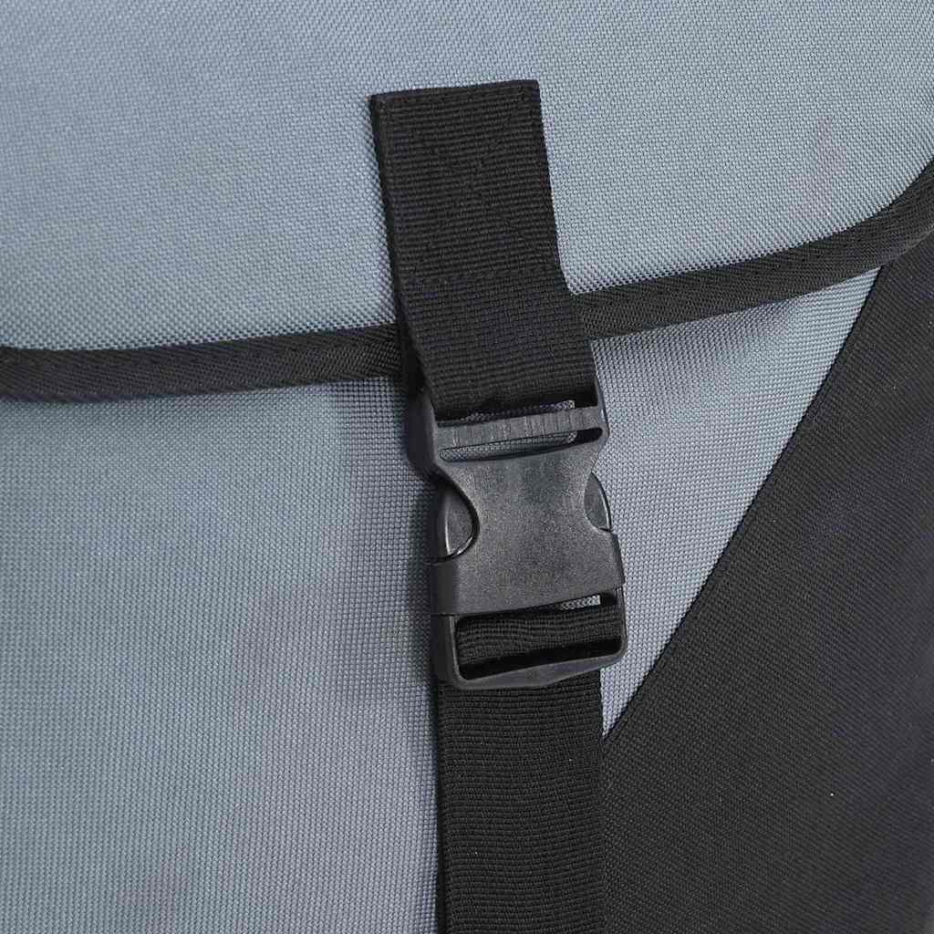 Borsa per biciclette Grigio e Nero 31,5 x 15,5 x 40 cm