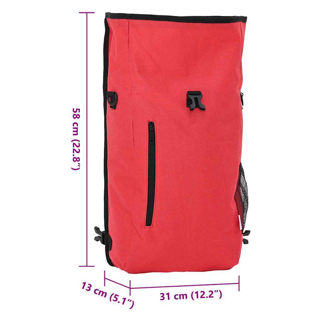 Borsa per biciclette Rosso 31 x 13 x 58 cm Poliestere