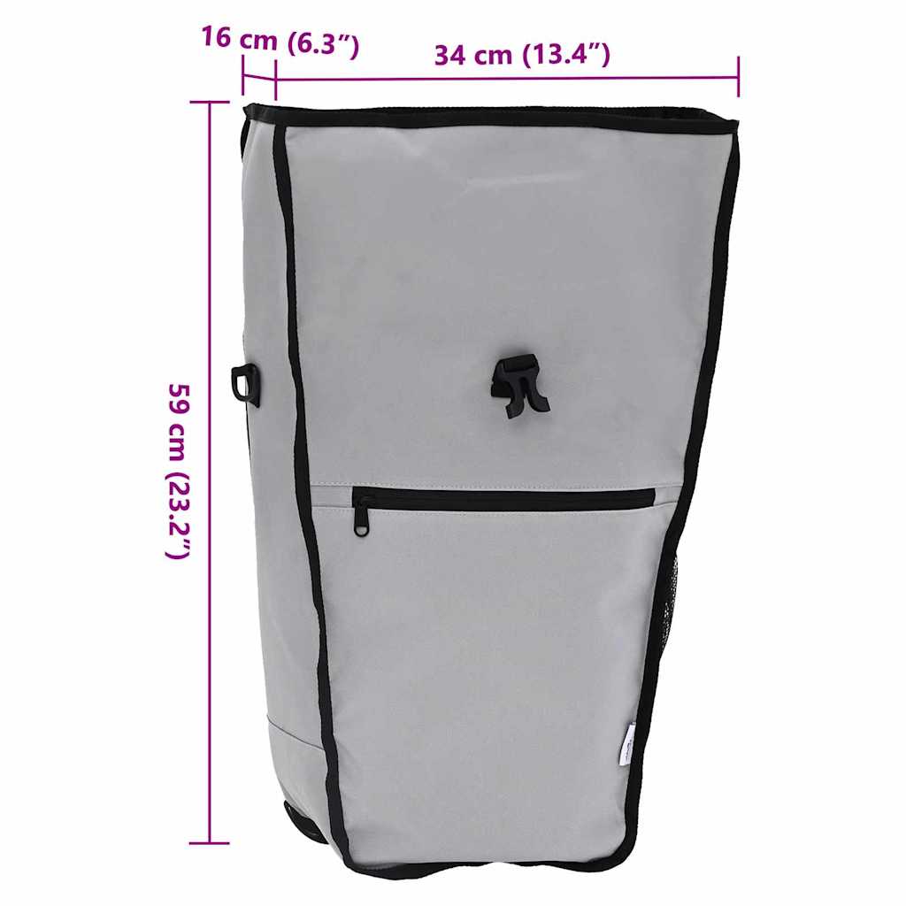 Borsa per biciclette Grigio 34 x 16 x 59 cm Poliestere