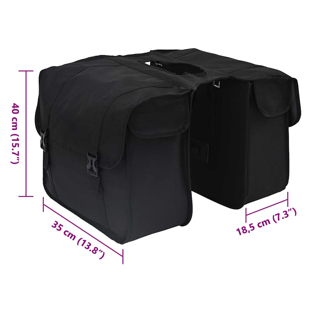 Borsa per biciclette Nero 40 x 18,5 x 35 cm Poliestere
