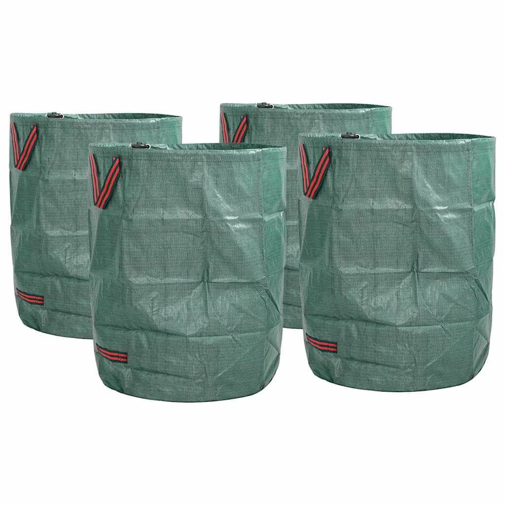 Sacchi per Rifiuti da Giardino 4 pz 300 l Verde Polipropilene