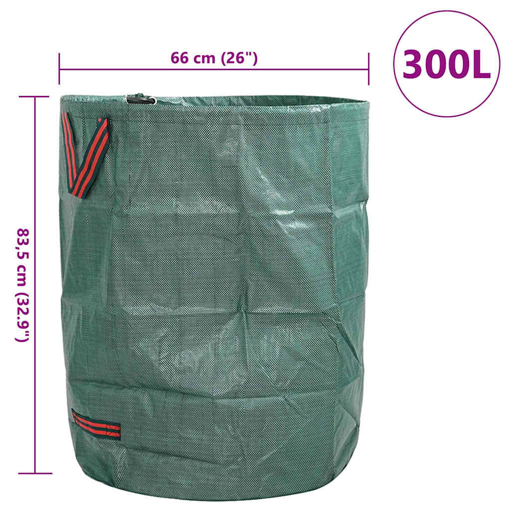 Sacchi per Rifiuti da Giardino 4 pz 300 l Verde Polipropilene