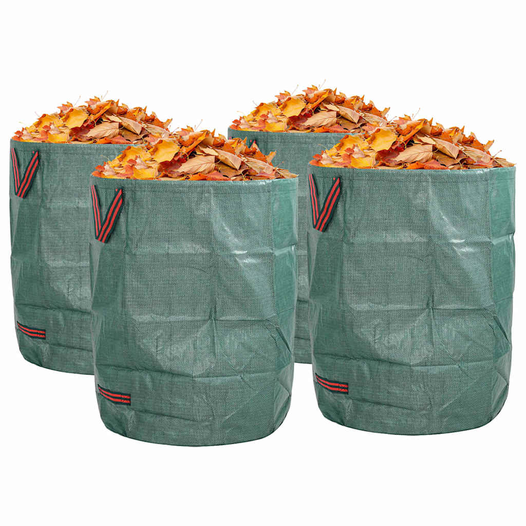 Sacchi per Rifiuti da Giardino 4 pz 300 l Verde Polipropilene