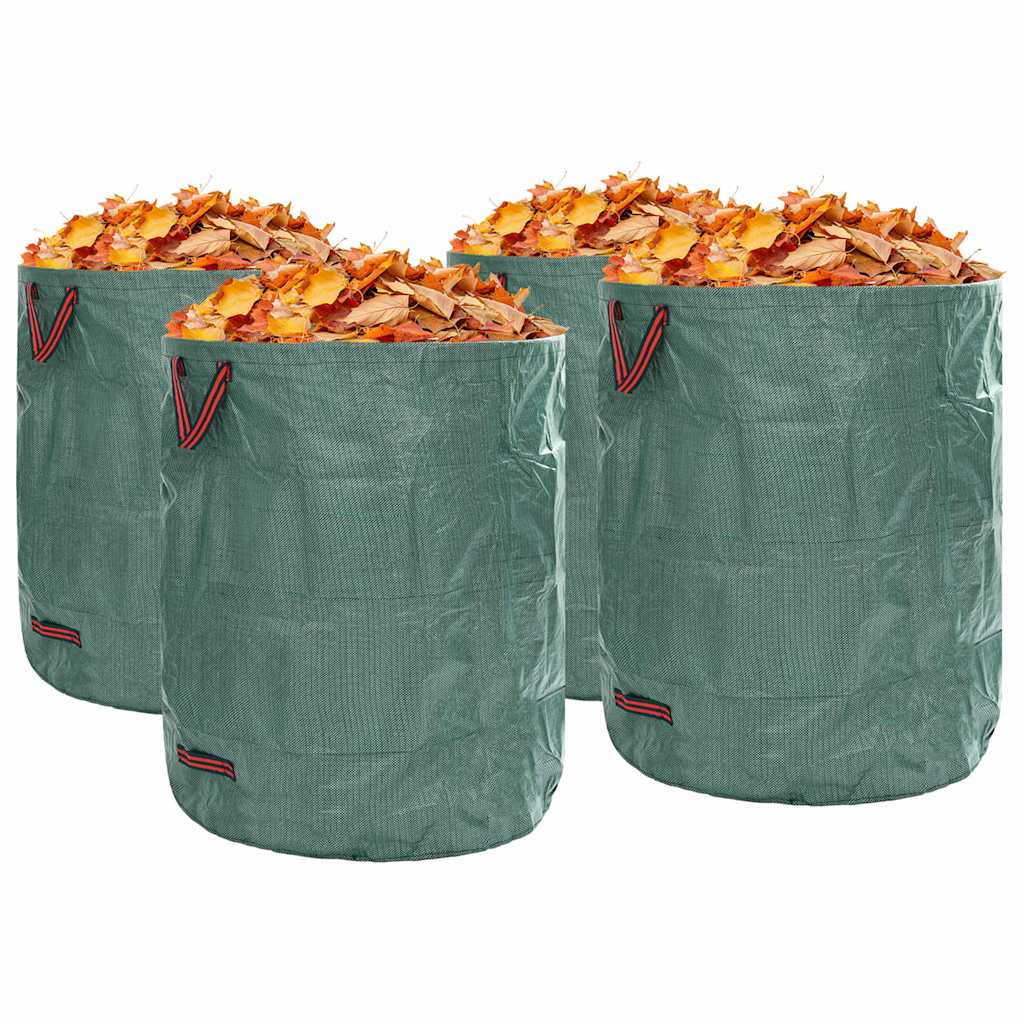 Sacchi per Rifiuti da Giardino 4 pz 500 l Verde Polipropilene