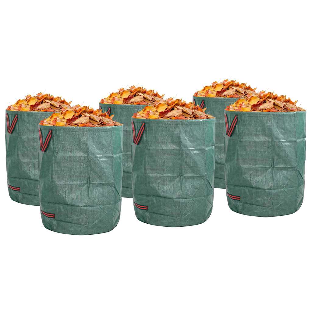 Sacchi per Rifiuti da Giardino 12 pz 300 l Verde Polipropilene