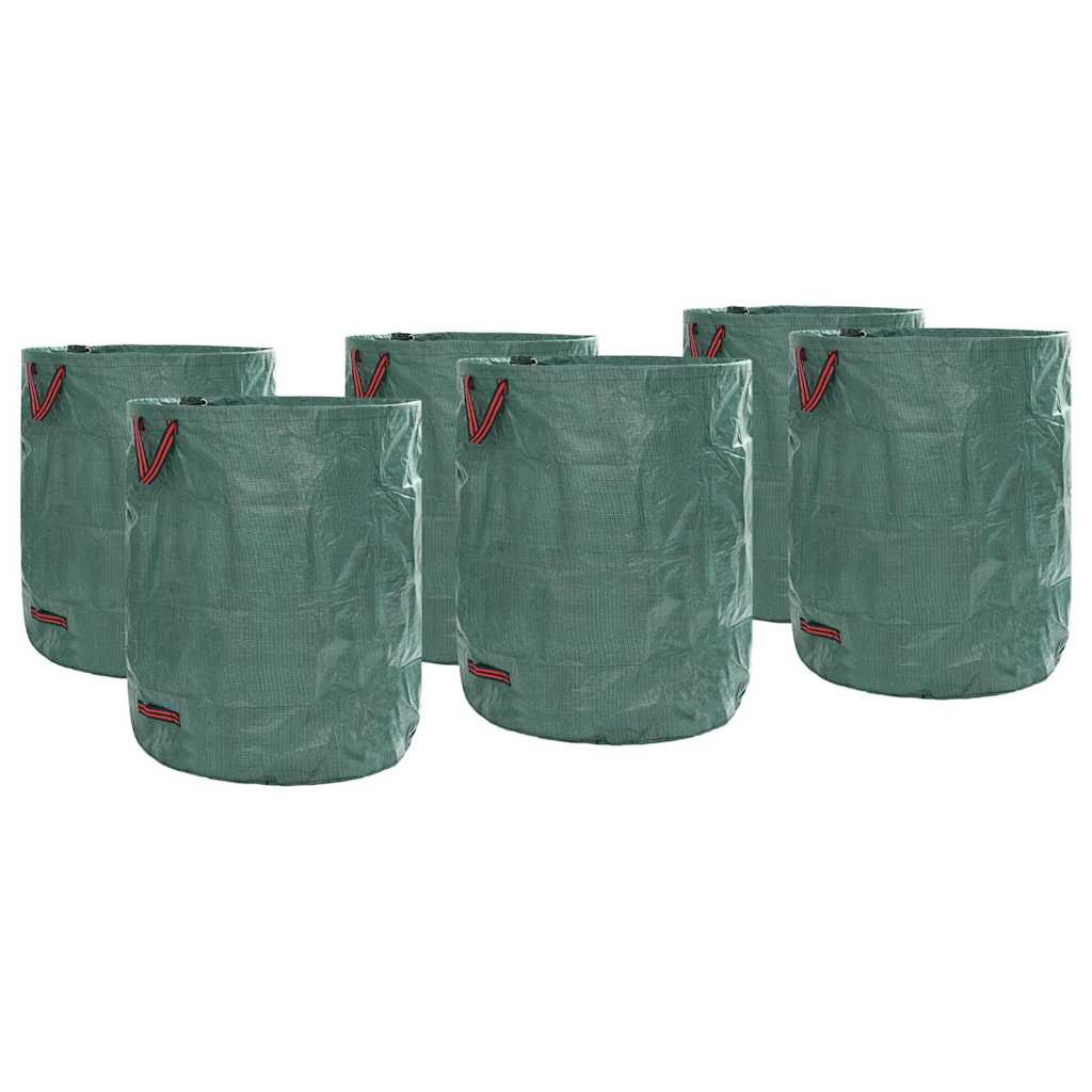 Sacchi per Rifiuti da Giardino 12 pz 500 l Verde Polipropilene