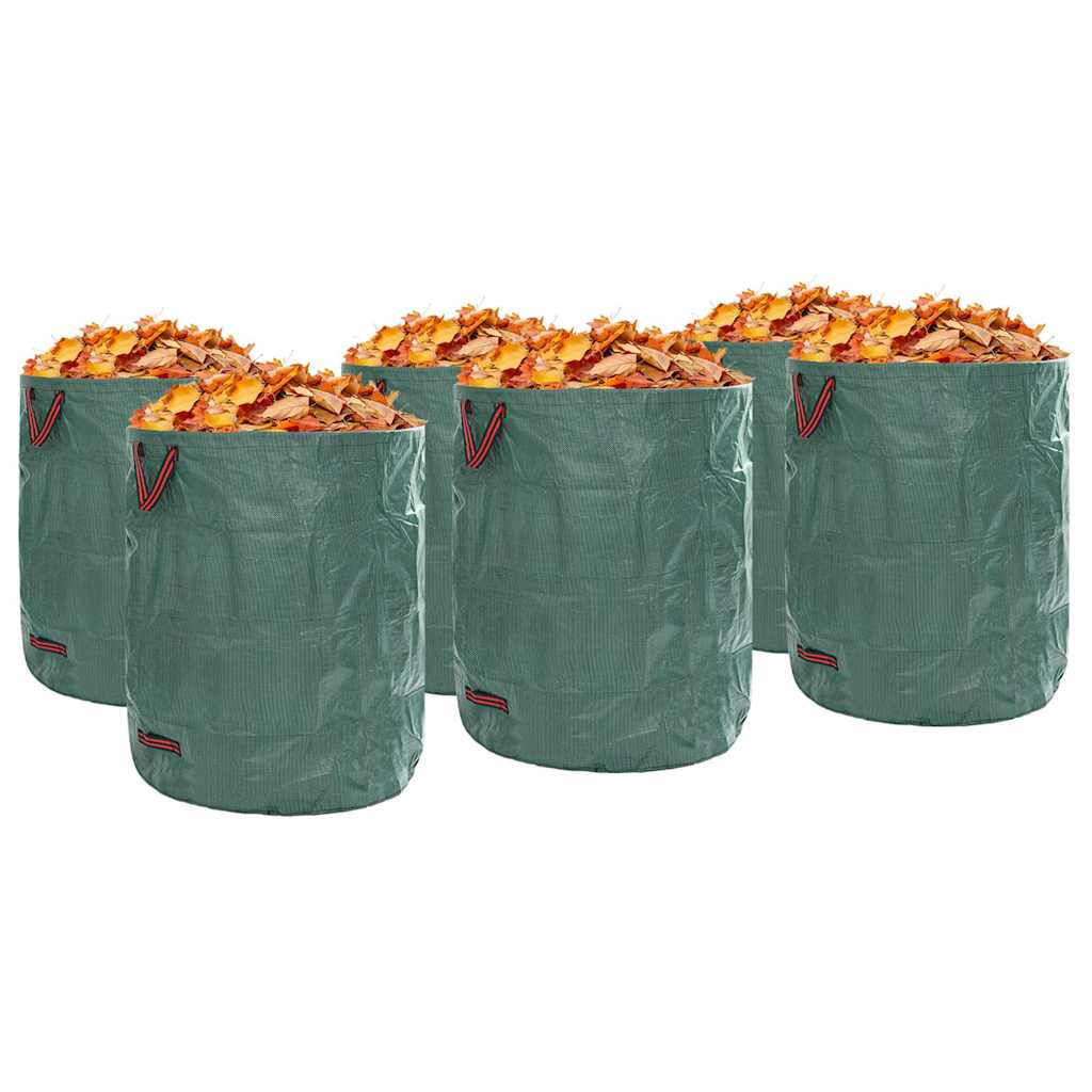 Sacchi per Rifiuti da Giardino 12 pz 500 l Verde Polipropilene
