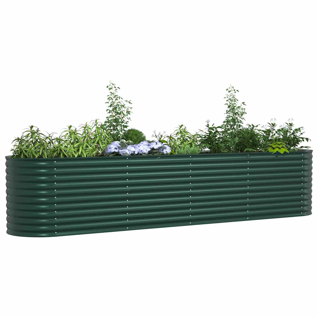 Letto Rialzato Verde 400 x 80 x 81 cm Acciaio