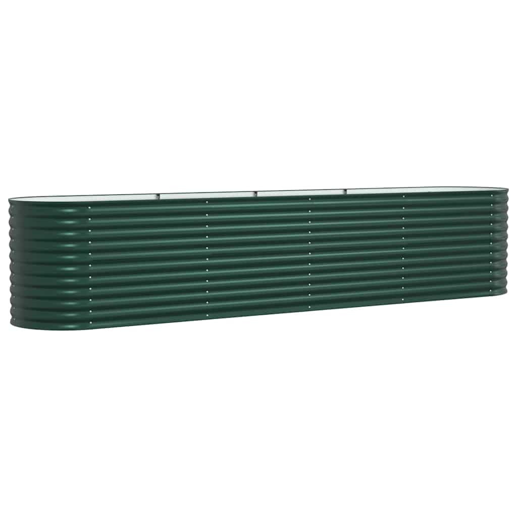 Letto Rialzato Verde 400 x 80 x 81 cm Acciaio