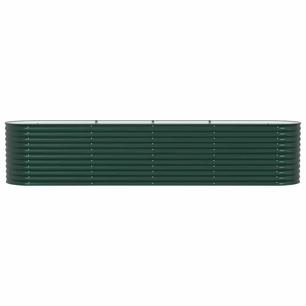 Letto Rialzato Verde 400 x 80 x 81 cm Acciaio