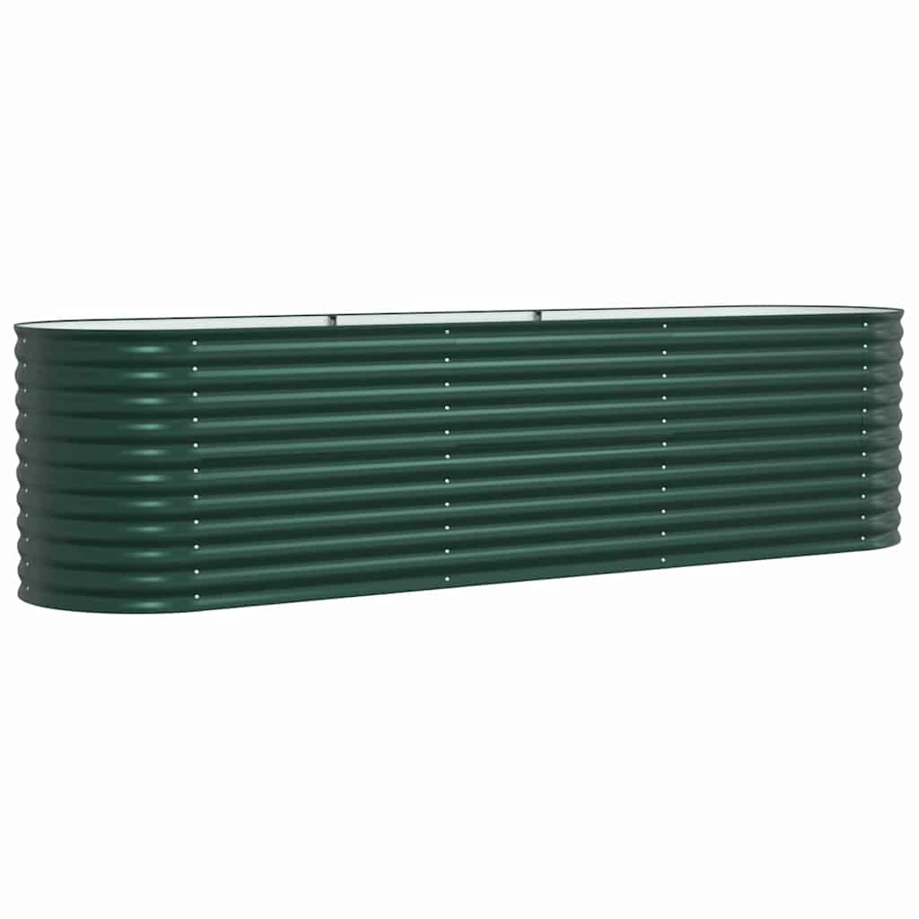 Letto Rialzato Verde 320 x 80 x 81 cm Acciaio