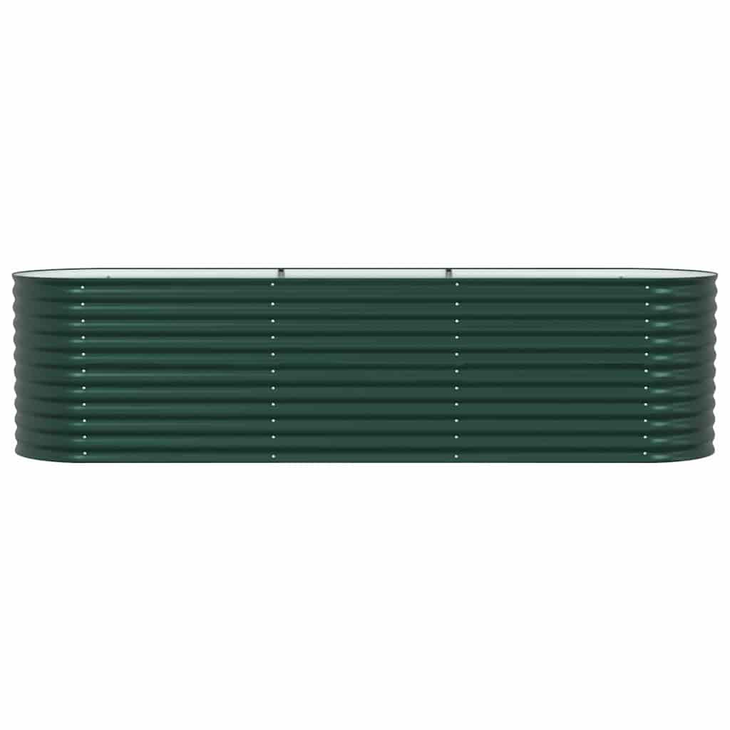 Letto Rialzato Verde 320 x 80 x 81 cm Acciaio